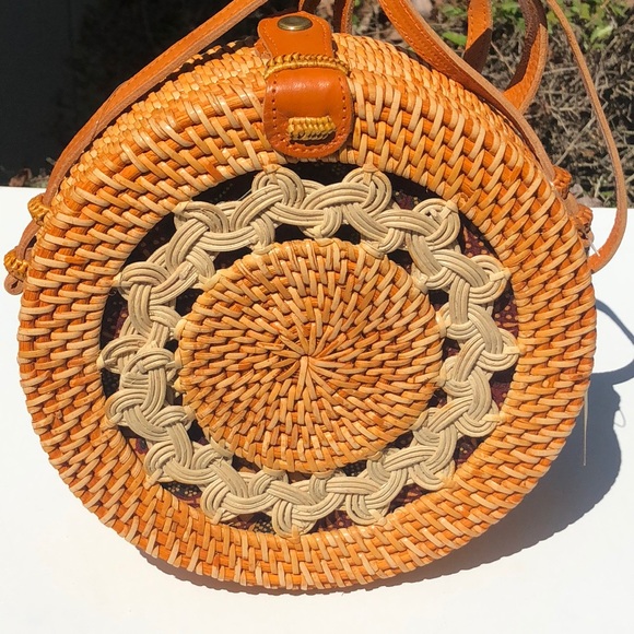 Pink Haley Handbags - 🆕Bali Handbag Ata Reed #Straw With Leather Straps